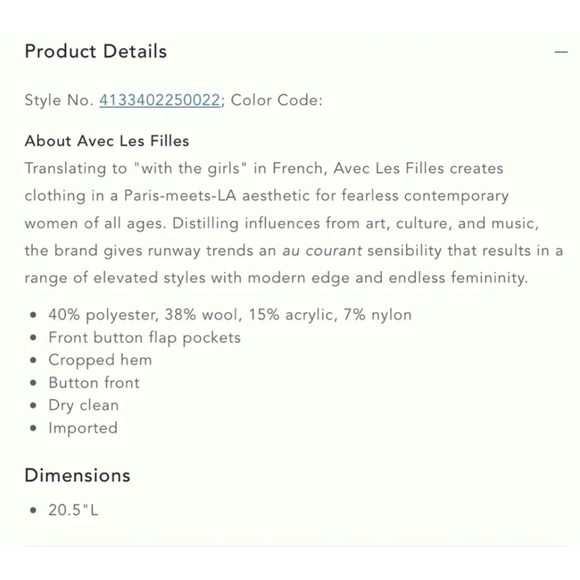 Anthropologie Avec Les Filles Houndstooth Shimmer Cropped Coat Size M - Picture 2 of 10